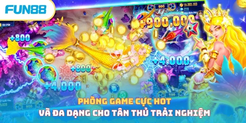 Các phòng chơi trong game bắn cá Long Vương